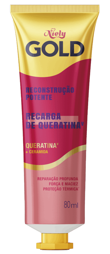 Imagem Packshot Queratina Líquida Niely Gold Reconstrução Potente | Fique Diva